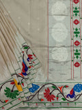 Weaves Paithani Saree With Contrast Border