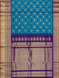 Weaves Gadwal Pattu With Contrast Border With Checks