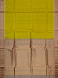 Weaves Gadwal Pattu With Contrast Border With Temple Border With Butta