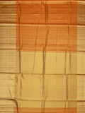 Kanjeevaram Kanchi Pattu Matte Finish With Kanchi Border Matte Orange Base Gold Zari