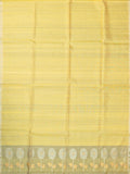 Pale Yellow Tripura Pattu Soft Silk Saree with Self Blouse