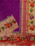 Weaves Paithani Saree With Contrast Border