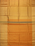 Kanjeevaram Kanchi Pattu Matte Finish With Kanchi Border Matte Orange Base Gold Zari