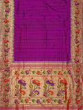 Weaves Paithani Saree With Contrast Border