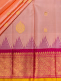 Weaves Gadwal Pattu With Contrast Border With Butta
