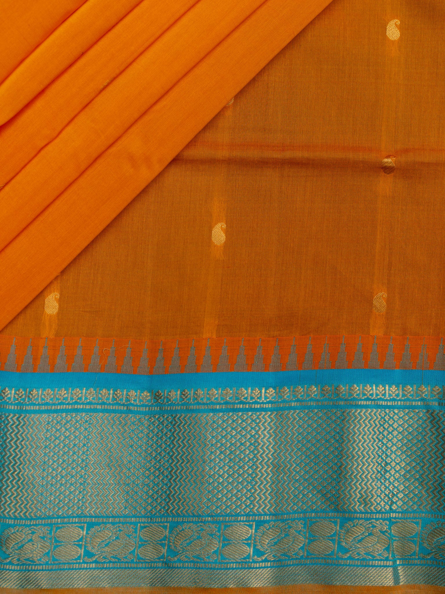 Weaves Gadwal Sikho With Contrast Border