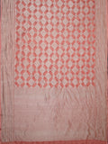 Pink Kaddi Georgette Banarasi Saree With Geometrical Zari Design & Zari Border