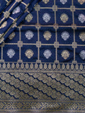 Weaves Banarasi Banarasi Butta Navy Blue