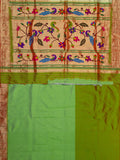 Weaves Paithani Saree With Contrast Border