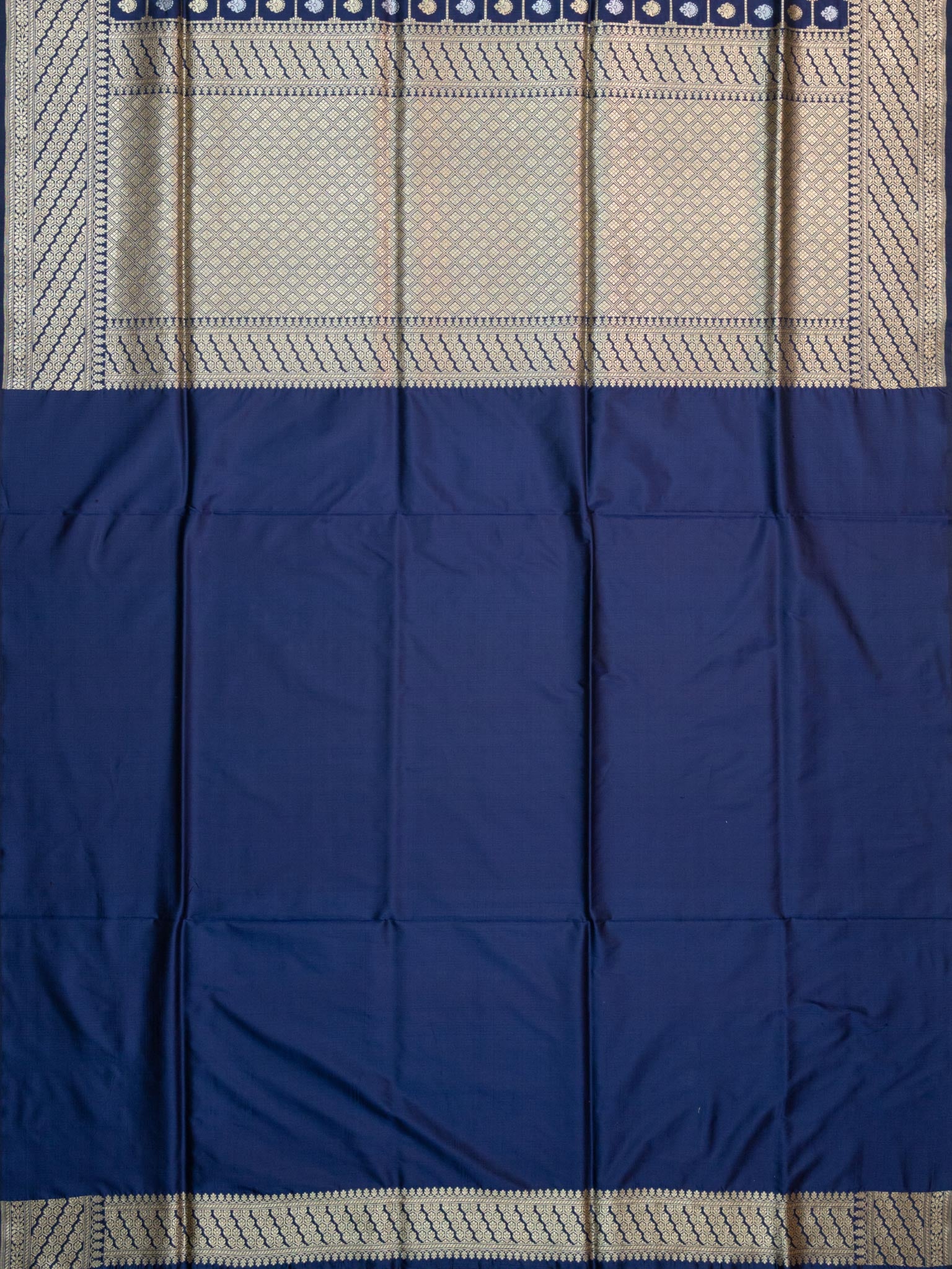 Weaves Banarasi Banarasi Butta Navy Blue