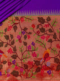 Weaves Paithani Saree With Contrast Border