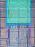 Weaves Gadwal Pattu With Contrast Border With Temple Border