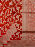 Weaves Banarasi Banarasi Jaal Orange