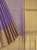 Kanjeevaram Kanchi Pattu Matte Finish With Kanchi Border Matte Lilac Base Gold Zari