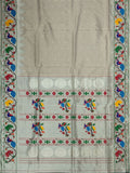 Weaves Paithani Saree With Contrast Border