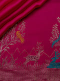 Fancy Mashroo Silk All Over Banarasi Weave Rani Pink