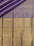 Kanjeevaram Kanchi Pattu Matte Finish With Kanchi Border Matte Lilac Base Gold Zari