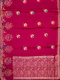 Fancy Mashroo Silk All Over Banarasi Weave Rani Pink