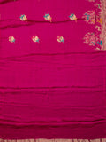 Fancy Mashroo Silk All Over Banarasi Weave Rani Pink