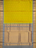 Weaves Gadwal Pattu With Contrast Border With Temple Border With Butta