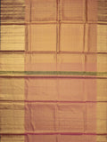 Kanjeevaram Kanchi Pattu Matte Finish With Kanchi Border Matte Pink Base Gold Zari
