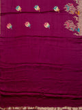 Fancy Mashroo Silk All Over Banarasi Weave Purple