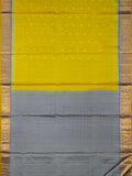 Weaves Gadwal Pattu With Contrast Border With Temple Border With Butta