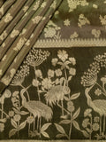 Fancy Mashroo Silk All Over Banarasi Weave Olive Green