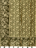 Fancy Mashroo Silk All Over Banarasi Weave Olive Green
