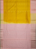 Weaves Gadwal Pattu With Contrast Border With Temple Border With Butta