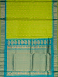 Weaves Gadwal Pattu With Contrast Border With Temple Border With Butta