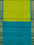Weaves Gadwal Pattu With Contrast Border With Temple Border With Butta