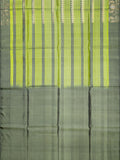 Soft Silk Tripura Pattu Saree Olive Green Self Border