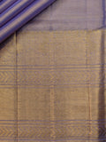 Kanjeevaram Kanchi Pattu Matte Finish With Kanchi Border Matte Lavender Base Gold Zari