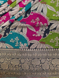 Weaves Banarasi Banarasi Rangkat Black Base