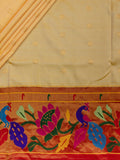 Weaves Paithani Saree With Contrast Border
