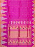 Weaves Gadwal Pattu With Temple Border With Small Butta