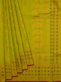 Weaves Gadwal Pattu With Contrast Border With Checks