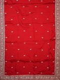 Fancy Crepe Hand Work + Butta (Zardosi) Blood Red