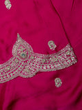 Fancy Crepe Hand Work + Butta (Zardosi) Pink