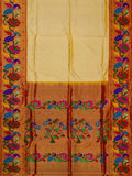 Weaves Paithani Saree With Contrast Border