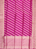 Banarasi Jaal Saree Rani Pink Gold Zari Self Border