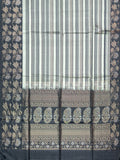 Soft Silk Tripura Pattu Saree Ash Black Self Border