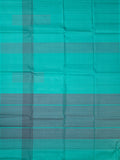 Sea Green Tripura Pattu Soft Silk Saree with Self Blouse Piece