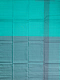 Sea Green Tripura Pattu Soft Silk Saree with Self Blouse Piece