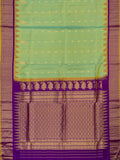 Weaves Gadwal Pattu With Contrast Border With Small Butta