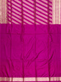 Banarasi Jaal Saree Rani Pink Gold Zari Self Border