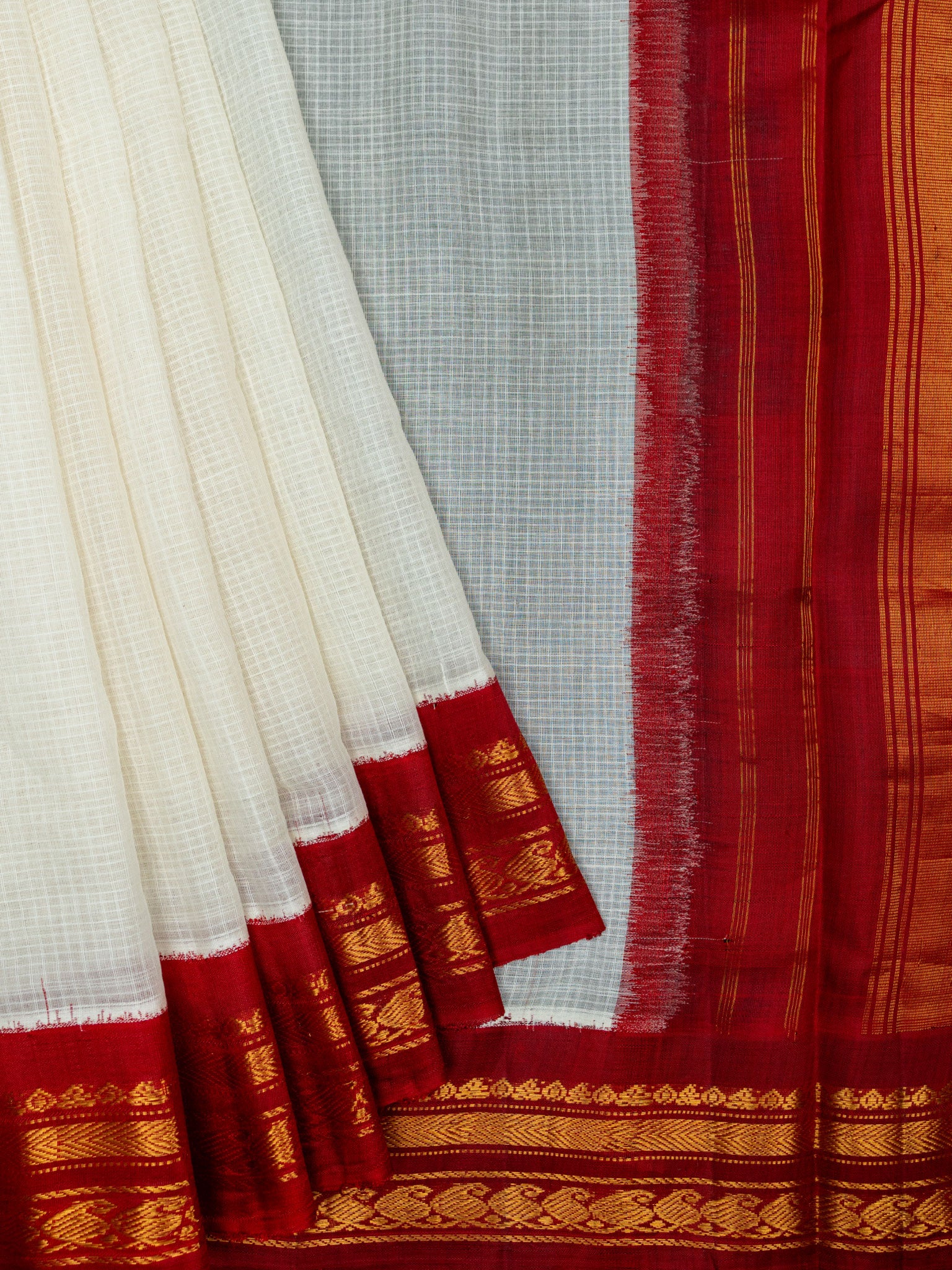 Weaves Gadwal Sikho With Contrast Border