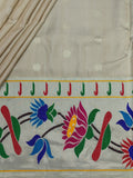 Weaves Paithani Saree With Contrast Border
