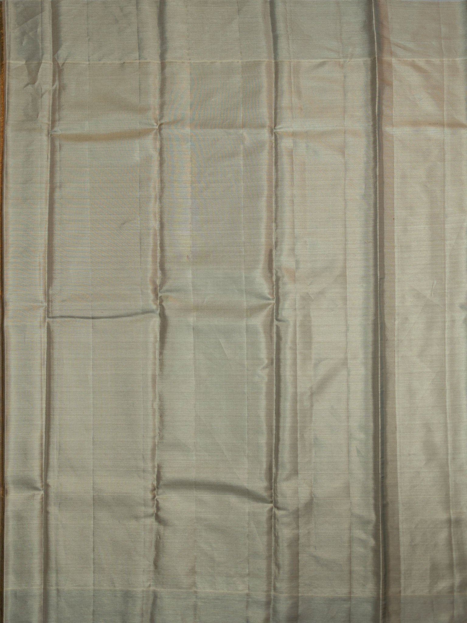 Kanjeevaram Tissue Kanchi Pattu All Over Geometric Weave Ash